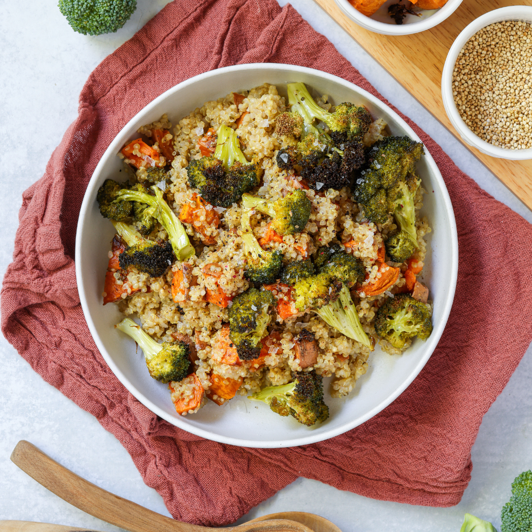 Lemon Quinoa with Roasted Veggies